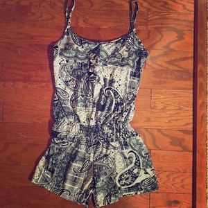 Printed romper